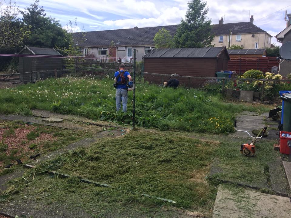 Garden transformation with new patio and borders