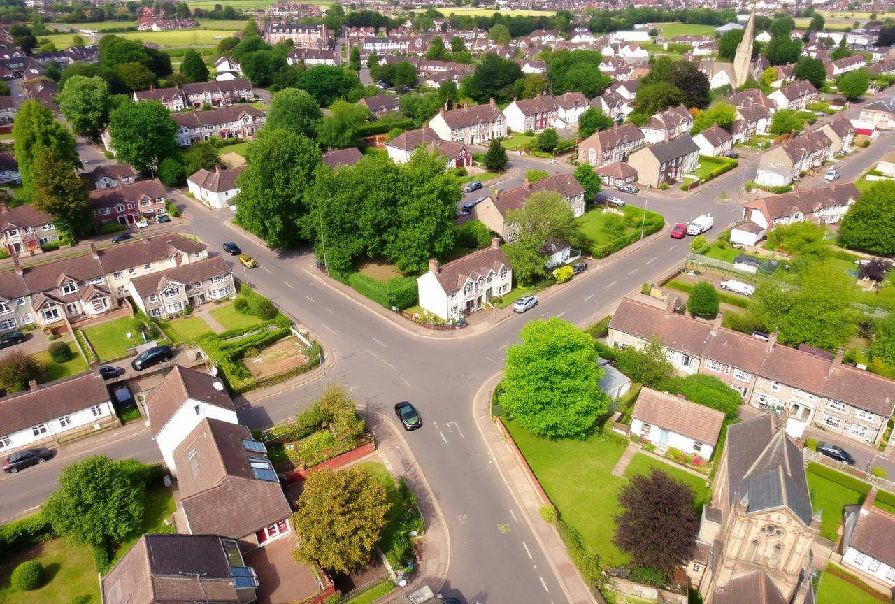 Residential homes and gardens in Kilwinning, North Ayrshire