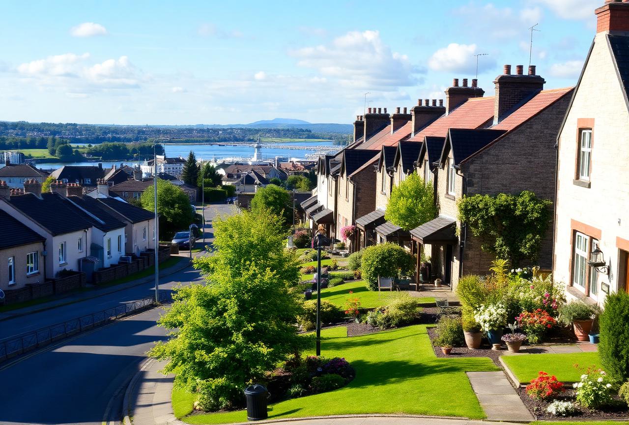Residential homes and gardens in Renfrew, Renfrewshire